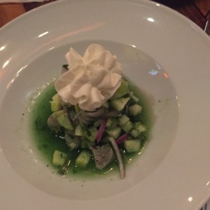 Ceviche de pez blanco