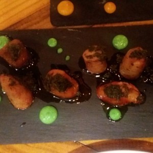 Chorizos artesanales con chimichurri