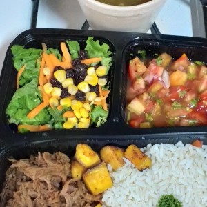 Ropa vieja  y sopa de lentejas