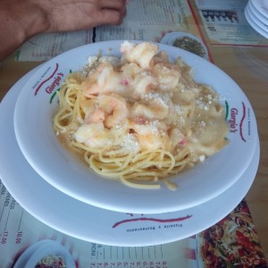 pasta de camarones