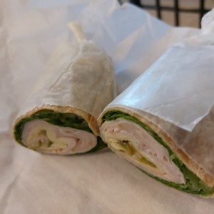 wrap de pavo en tortilla integral