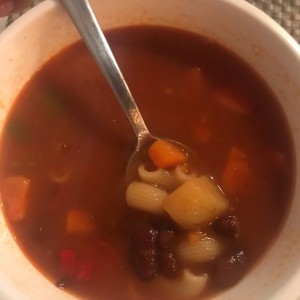 Minestrone con pasta