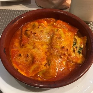 Ravioli ricota y espinaca