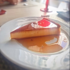 Flan de la casa