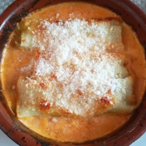 cannelones de espinaca y ricotta