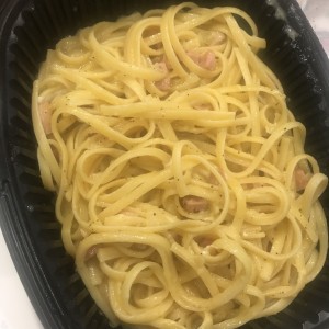 supuesto capellini a la carbonara