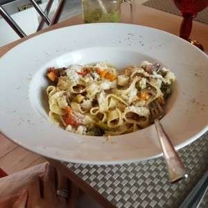 Fetuccini o linguini vongole