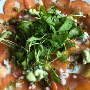 carpaccio salmon