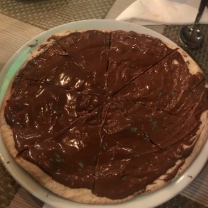 pizza de nutella