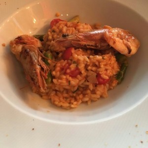 Risotto de langostinos