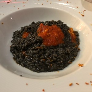 risotto en tinta de calamares 