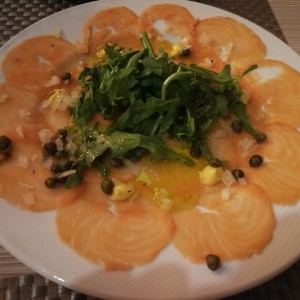 Carpaccio de salmon