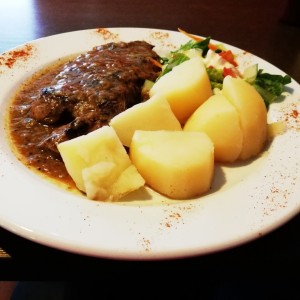 Filete tenderloin a la pimienta