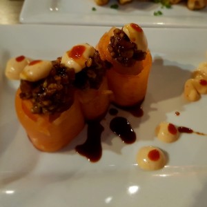 rollitos de salmon