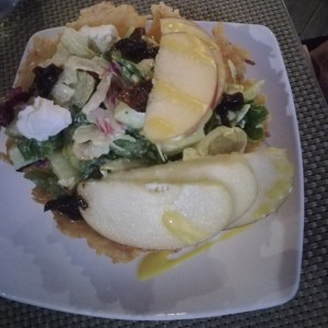 Ensalada en queso de cabra