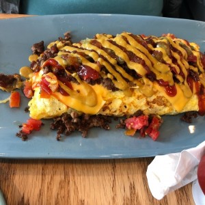 burger omelette