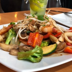 Teppanyaki de mariscos