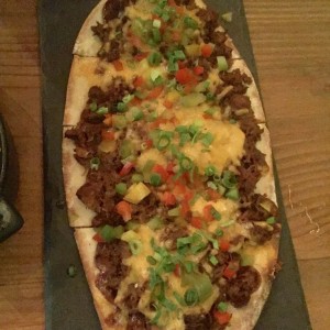 Meat Cheesy Flatbread