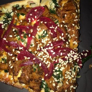 puerco carnita flatbread