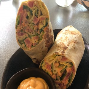 Spicy tuna avocado wrap