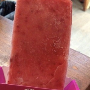 Paleta de fresa