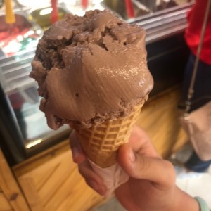 Helado de chocolate