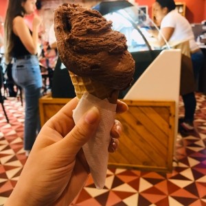 helado de chocolate