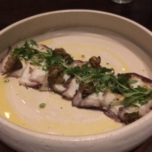 carpaccio de pulpo ahumado