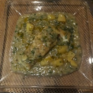 Corvina en salsa verde