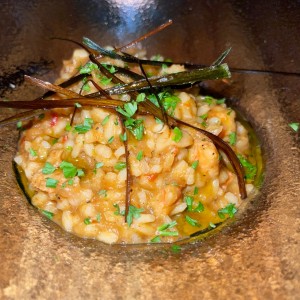 Arroz meloso de mariscos