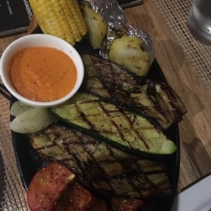 parrillada de vegetales. 