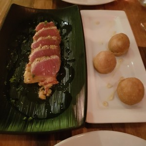 Tuna Tataki & Cod Croquette