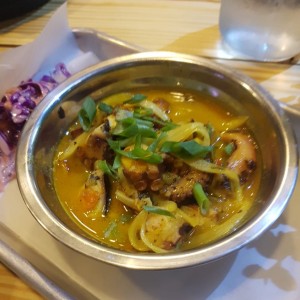 pulpo con curry