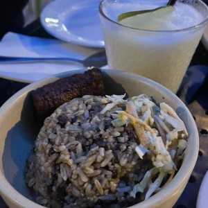 Arroz con Coco y Frijoles ( Vegano)
