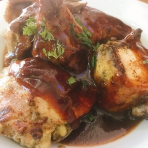 pollo con salsa picante