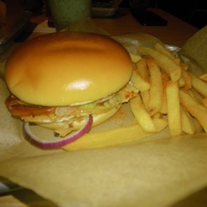 Smoky Guacamole Chicken Burger