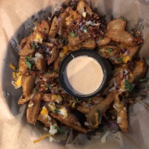 loaded potato wedges