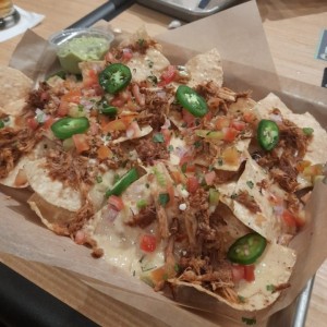 pulled porked nachos