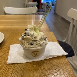 gelato menta y chocolate