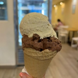 Gelato de Chocolate y Vainilla