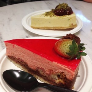 Cake y Cheescake de fresa