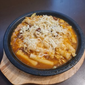 Rabokki con queso