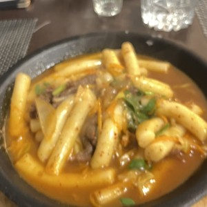 Tteokbokki (fideos de arroz)