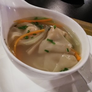 sopa wanton (con camarones)