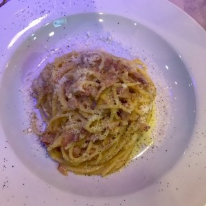 Spaguetti a la carbonara