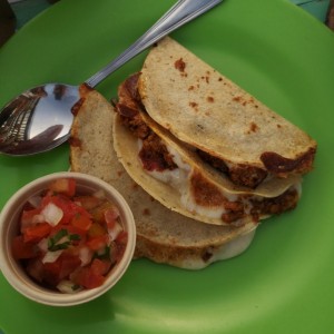 Quesadillas de chorizo