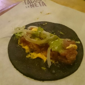 tortilla en tinta de calamar 