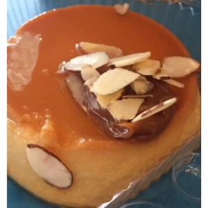 flan con dulce de leche