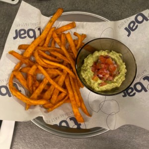 camote fries y guacamole riquisiiiimo