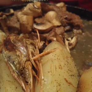 Filete de res mar y tierra